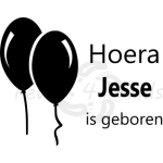 Raamsticker geboorte hoera